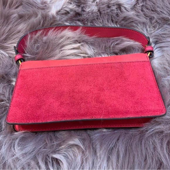 Tory Burch chain wallet clutch - hot pink